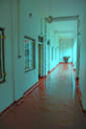 Prowling empty hotel hallways...